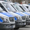 Däitsch Police-Camionetten | © picture alliance / Schoening | Schoening Kontrollen an Ëmkrees vun 30 Kilometer ronderëm d’Grenz | © picture alliance / Schoening | Schoening
