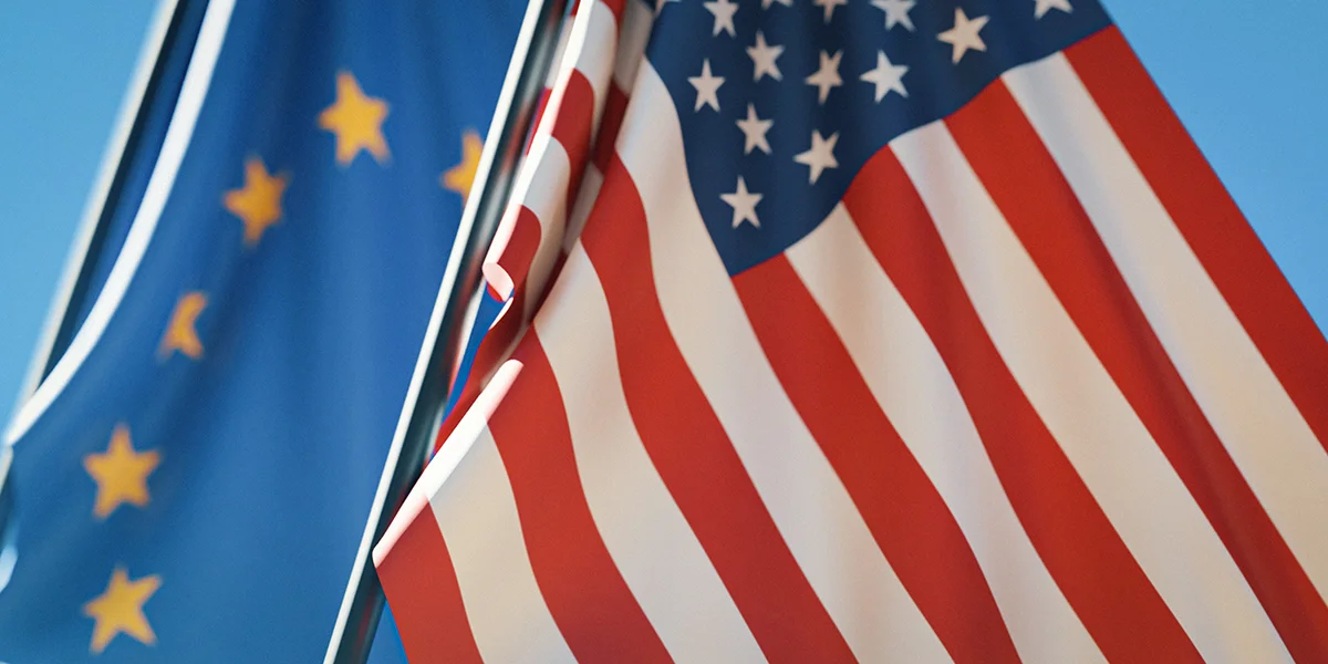 USA EU Fändel | © Bigstock