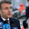 Emmanuel Macron Interview ob TF1 iwwert Erausfuerderunge vu Frankräich | © picture alliance/dpa | Ansgar Haase