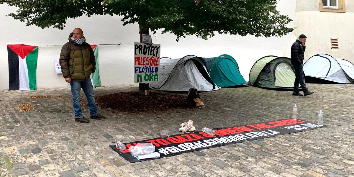 Pro-palästinensescht Campéiere virum Ausseministère | © Eric Ewald