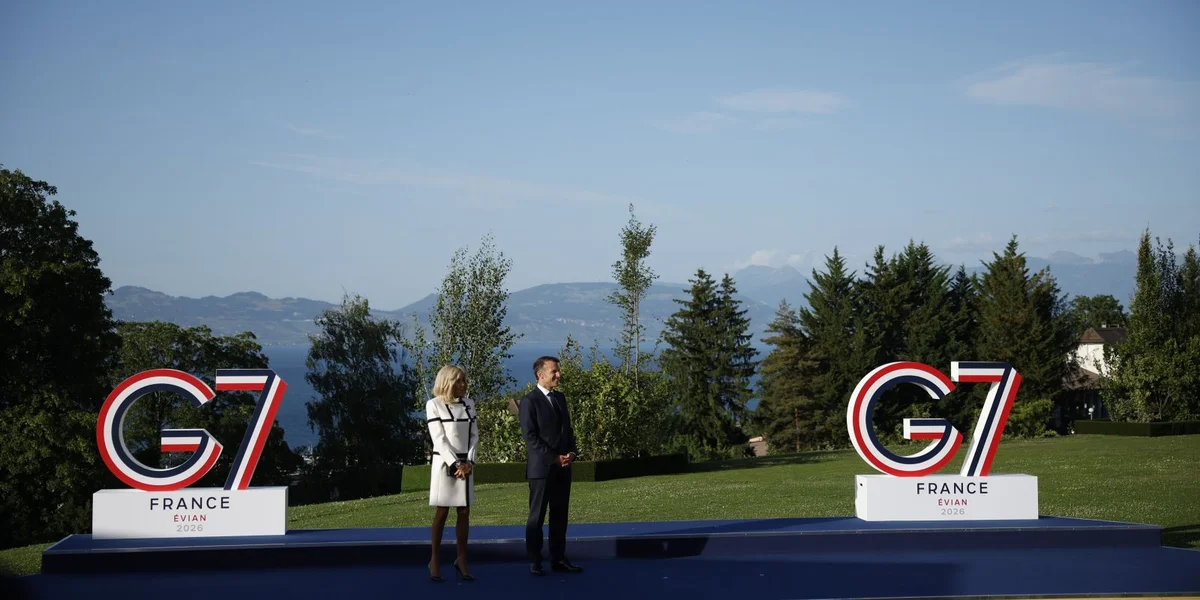 G7-Sommet zu Évian: Macron offréiert Eskorte vun de Schëffer am Hormus-Passage | © EPA/YOAN VALAT