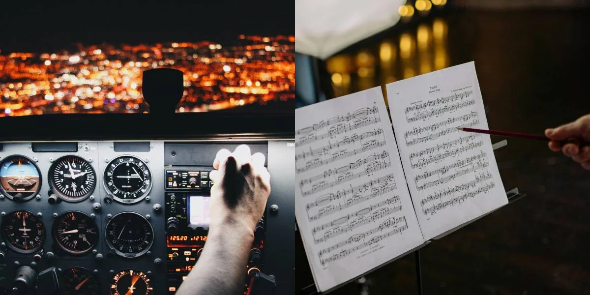 Tëscht Cockpit an Orchester - Daniel Harding iwwerhëlt LA Philharmonic | © Collage / Pixabay & Pexels