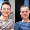 Een Akkordeon-Cello-Duo an engem Schlass