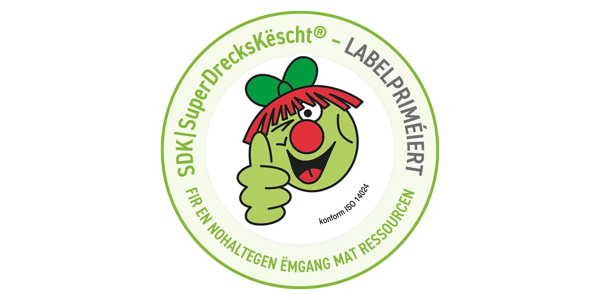 Den MSP 100,7 krut de Qualitéitslabel SuperDrecksKëscht® fir Betriber